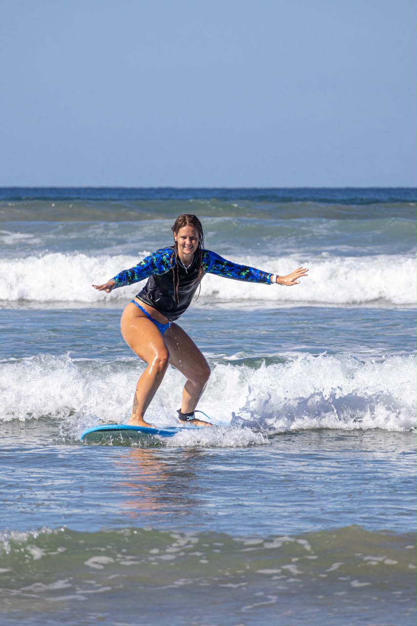 Women's surf lessons in Santa Teresa, Costa Rica