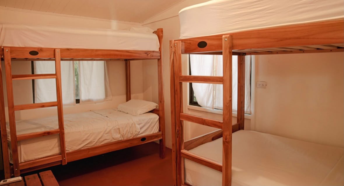 Shared rooms at beachfront house — women's surf retreat Costa Rica